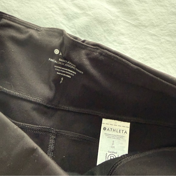 Athleta Rainier Mid-Rise Joggers in Black - Picture 7 of 9